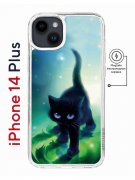 Чехол-накладка Apple iPhone 14 Plus (625965) Kruche PRINT Черный кот