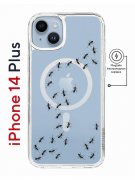Чехол-накладка iPhone 14 Plus Kruche Magnet Print Муравьи