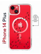 Чехол-накладка iPhone 14 Plus Kruche Magnet Print Муравьи