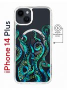 Чехол-накладка iPhone 14 Plus Kruche Magnet Print Щупальца