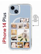 Чехол-накладка Apple iPhone 14 Plus (625965) Kruche PRINT Коты-Мемы