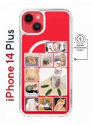 Чехол-накладка Apple iPhone 14 Plus (625965) Kruche PRINT Коты-Мемы