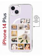 Чехол-накладка Apple iPhone 14 Plus (625965) Kruche PRINT Коты-Мемы