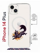Чехол-накладка iPhone 14 Plus Kruche Magrope Print Fox