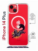 Чехол-накладка iPhone 14 Plus Kruche Magrope Print Fox