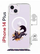 Чехол-накладка iPhone 14 Plus Kruche Magrope Print Fox