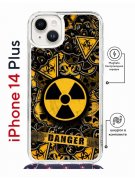 Чехол-накладка iPhone 14 Plus Kruche Magrope Print Danger