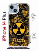 Чехол-накладка iPhone 14 Plus Kruche Magrope Print Danger