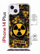 Чехол-накладка iPhone 14 Plus Kruche Magrope Print Danger