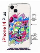 Чехол-накладка iPhone 14 Plus Kruche Magrope Print  Многоликий Рик