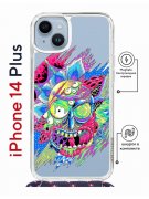 Чехол-накладка iPhone 14 Plus Kruche Magrope Print  Многоликий Рик