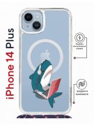 Чехол-накладка Apple iPhone 14 Plus (625962) Kruche PRINT Акула