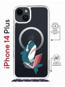 Чехол-накладка Apple iPhone 14 Plus (625962) Kruche PRINT Акула