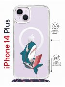 Чехол-накладка Apple iPhone 14 Plus (625962) Kruche PRINT Акула