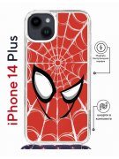 Чехол-накладка Apple iPhone 14 Plus (625962) Kruche PRINT Человек-Паук красный