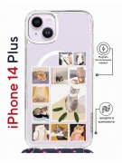 Чехол-накладка Apple iPhone 14 Plus (625962) Kruche PRINT Коты-Мемы