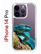 Чехол-накладка iPhone 14 Pro Kruche Print Змея