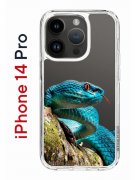 Чехол-накладка iPhone 14 Pro Kruche Print Змея