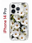 Чехол-накладка Apple iPhone 14 Pro (625958) Kruche PRINT Ромашки