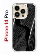 Чехол-накладка Apple iPhone 14 Pro (625958) Kruche PRINT Line black