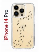 Чехол-накладка iPhone 14 Pro Kruche Print Муравьи