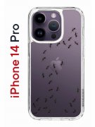 Чехол-накладка iPhone 14 Pro Kruche Print Муравьи