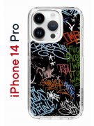 Чехол-накладка iPhone 14 Pro Kruche Print Граффити