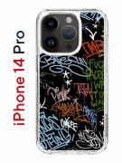 Чехол-накладка iPhone 14 Pro Kruche Print Граффити