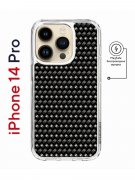 Чехол-накладка iPhone 14 Pro Kruche Magnet Print Карбон