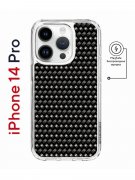 Чехол-накладка iPhone 14 Pro Kruche Magnet Print Карбон