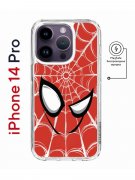 Чехол-накладка Apple iPhone 14 Pro (625964) Kruche PRINT Человек-Паук красный