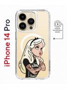 Чехол-накладка iPhone 14 Pro Kruche Magnet Print Tattoo Girl