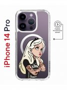 Чехол-накладка iPhone 14 Pro Kruche Magnet Print Tattoo Girl