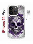 Чехол-накладка iPhone 14 Pro Kruche Magnet Print Sugar Skull