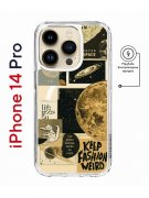 Чехол-накладка Apple iPhone 14 Pro (625964) Kruche PRINT Стикеры Космос