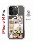 Чехол-накладка Apple iPhone 14 Pro (625964) Kruche PRINT Коты-Мемы