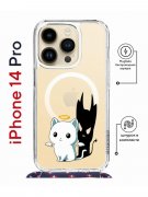 Чехол-накладка iPhone 14 Pro Kruche Magrope Print Angel Demon