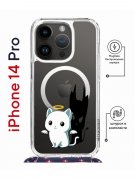 Чехол-накладка iPhone 14 Pro Kruche Magrope Print Angel Demon