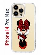 Чехол-накладка iPhone 14 Pro Max Kruche Print Минни