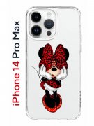 Чехол-накладка iPhone 14 Pro Max Kruche Print Минни