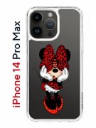 Чехол-накладка iPhone 14 Pro Max Kruche Print Минни