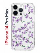 Чехол-накладка iPhone 14 Pro Max Kruche Print Сакура