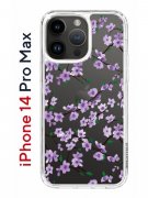 Чехол-накладка iPhone 14 Pro Max Kruche Print Сакура