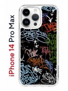 Чехол-накладка iPhone 14 Pro Max Kruche Print Граффити