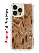 Чехол-накладка iPhone 14 Pro Max Kruche Print Кофе со льдом