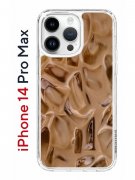 Чехол-накладка iPhone 14 Pro Max Kruche Print Кофе со льдом