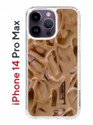 Чехол-накладка iPhone 14 Pro Max Kruche Print Кофе со льдом