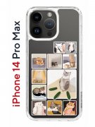 Чехол-накладка iPhone 14 Pro Max Kruche Print Коты-Мемы