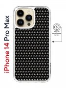 Чехол-накладка iPhone 14 Pro Max Kruche Print Magnet Карбон
