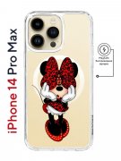 Чехол-накладка iPhone 14 Pro Max Kruche Magnet Print Минни